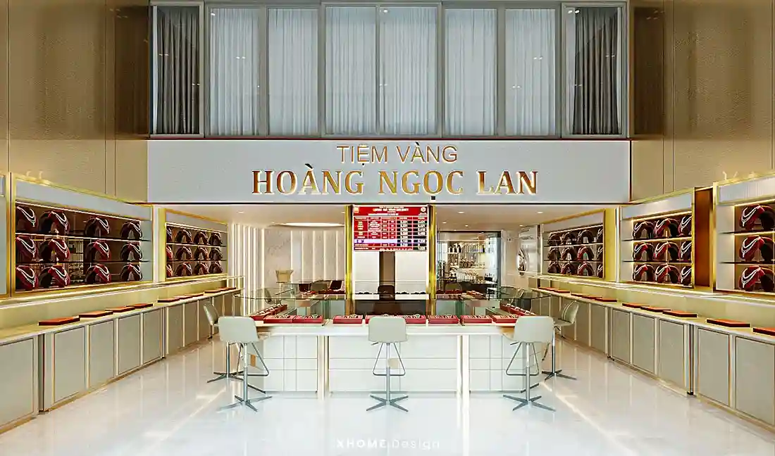 Biển quảng cáo tiệm vàng tại Hà Nội đẹp và sang trọng