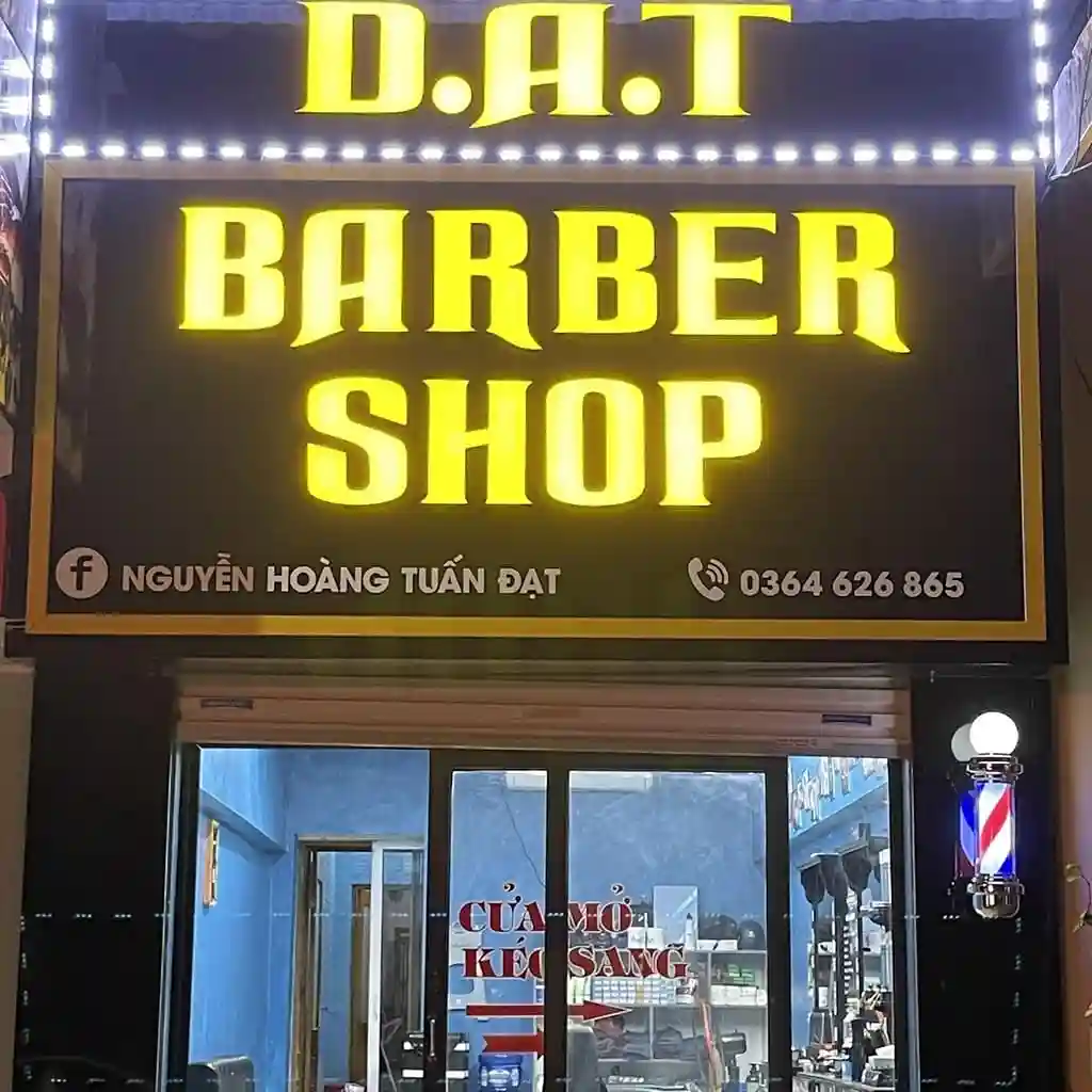 Biển Barber Shop hộp đèn sáng rõ và thu hút