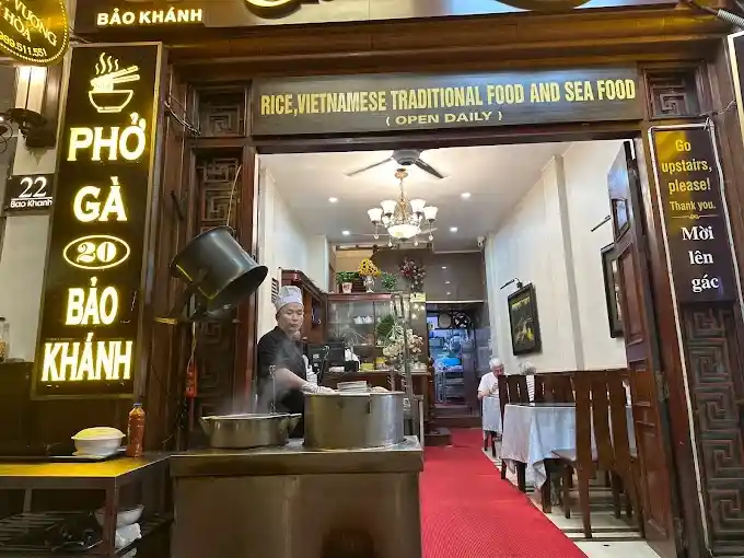 Mẫu biển quảng cáo quán phở dùng đèn LED sáng rõ