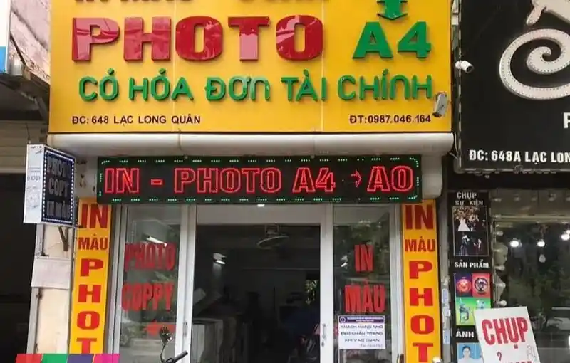 Biển photocopy mica chữ nổi