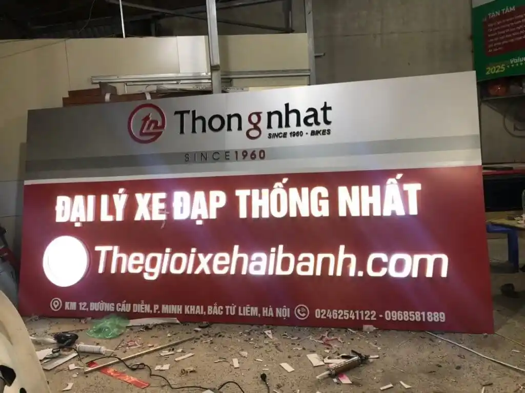 Biển quảng cáo Alu chữ nổi dẹp thu hút