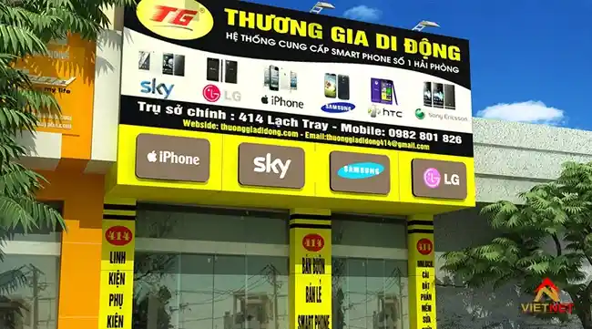 Biển Quảng Cáo Điện Thoại hiện đại, thu hút khách hàng