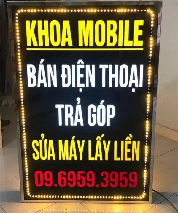 Biển Quảng Cáo Điện Thoại vẫy hiệu quả ngoài đường