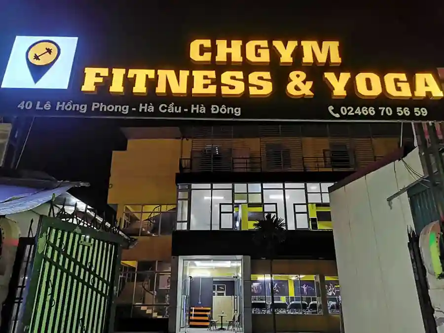 Biển quảng cáo phòng gym hiện đại