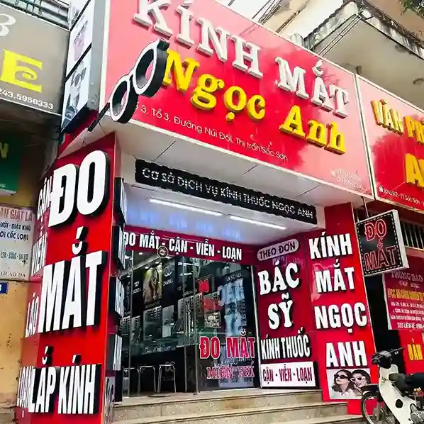 Biển quảng cáo kính mắt alu chữ nổi