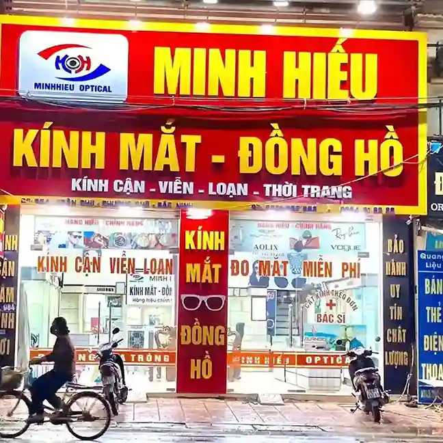 Biển quảng cáo kính mắt mica