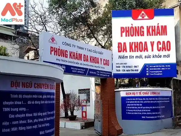 Biển quảng cáo phòng khám đa khoa Y Cao