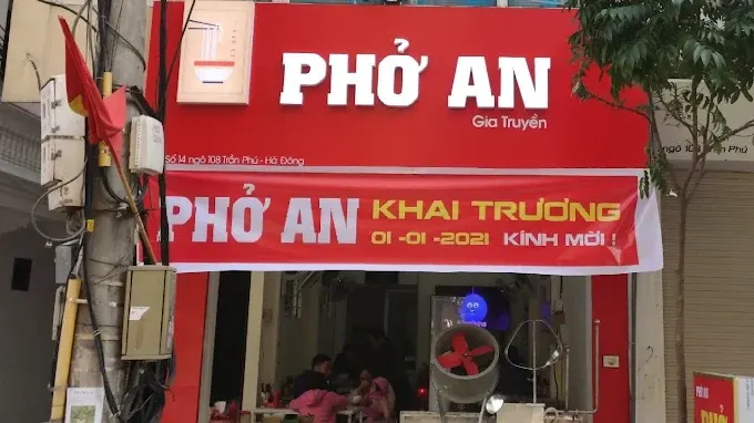 Mẫu bảng hiệu quán phở đơn giản mà hiệu quả