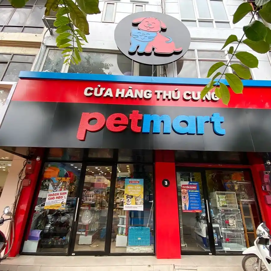 Mẫu biển pet shop hình chó mèo dễ thương