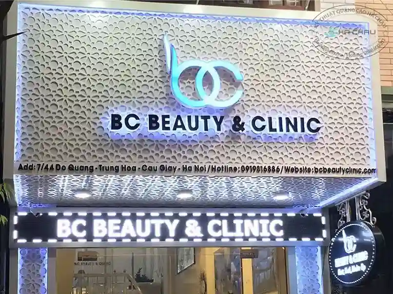 Biển quảng cáo spa gắn đèn LED sáng rõ cả ngày lẫn đêm