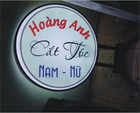 Biển vẫy cho salon tóc nữ tinh tế, hiện đại