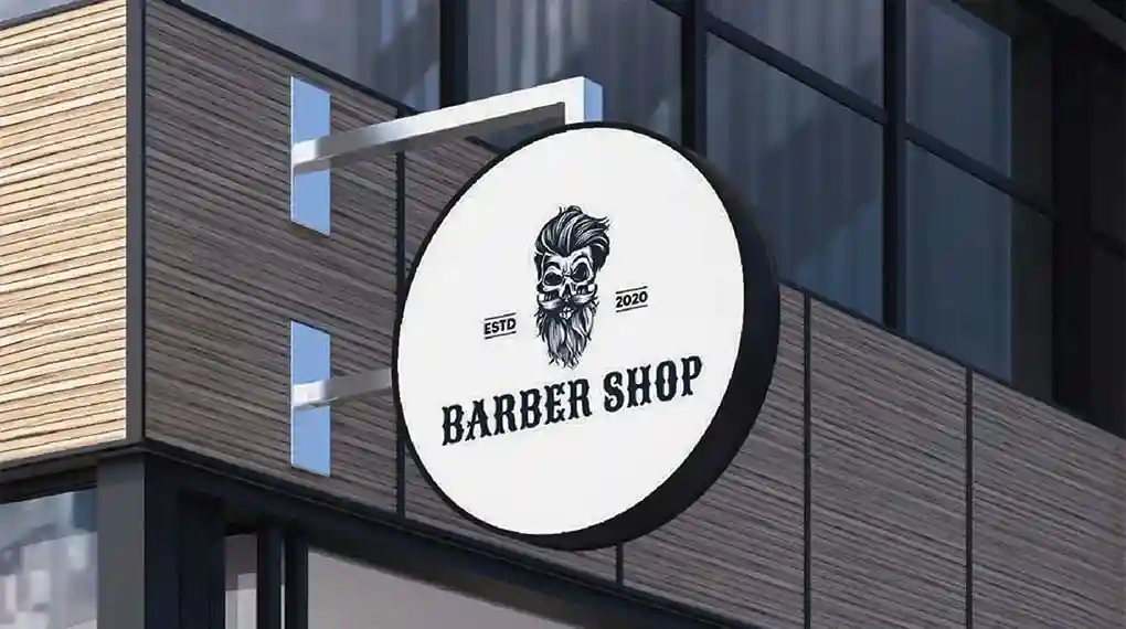 Biển vẫy inox sang trọng cho salon tóc