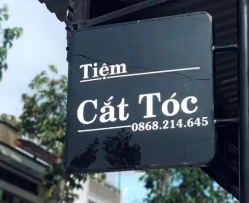Biển hiệu tiệm cắt tóc đẹp và thu hút