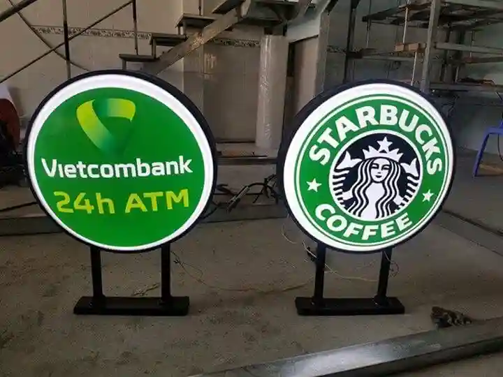 Biển vẫy tròn cho siêu thị mini tại Hà Nội