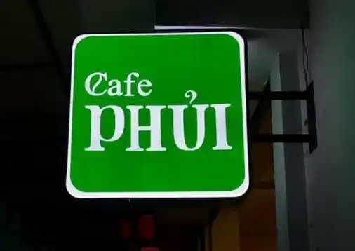 biển vẫy vuông quán cafe