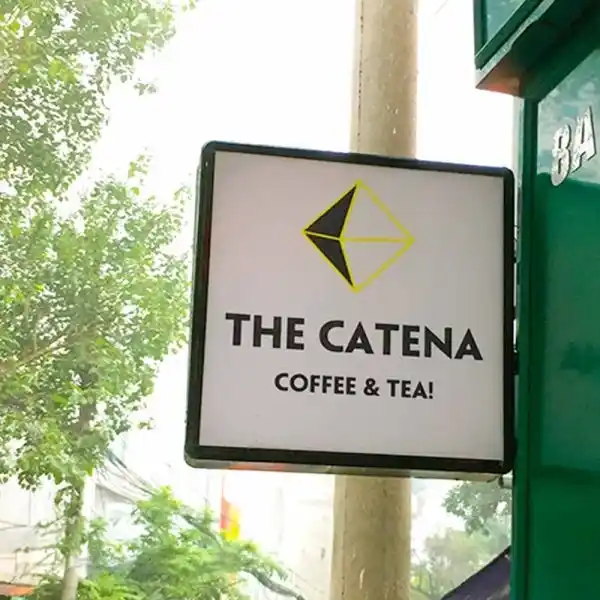 Biển vẫy hình vuông quán cafe