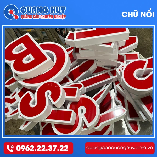 Chữ Nổi Mica