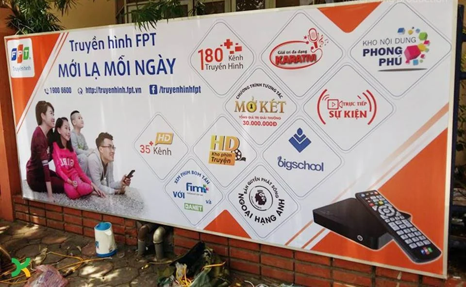 bạt hiflex được sử dụng làm biển quảng cáo phổ biến