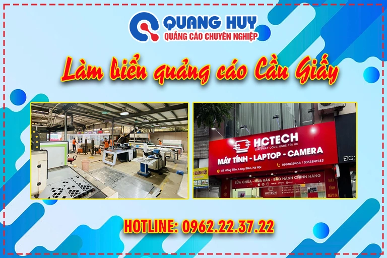 Làm biển quảng cáo Cầu Giấy