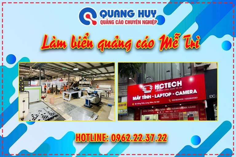 Làm biển quảng cáo Mễ Trì
