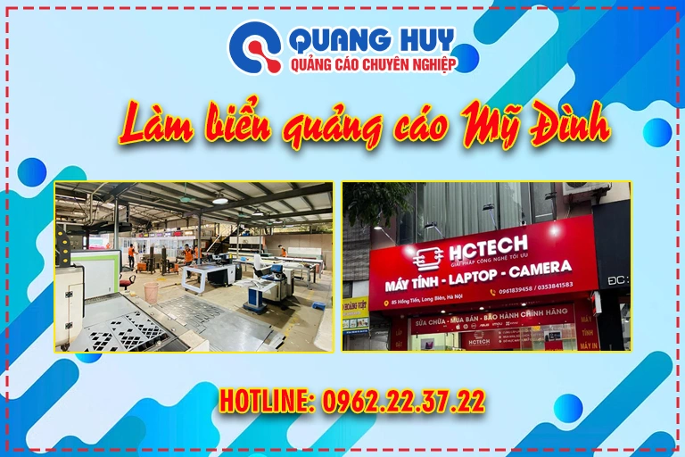 Làm biển quảng cáo Mỹ Đình
