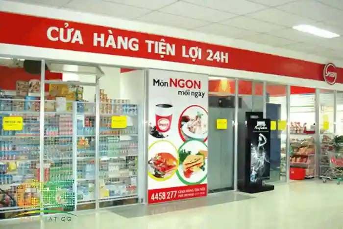 Mẫu biển quảng cáo siêu thị mini hiện đại, thu hút khách hàng