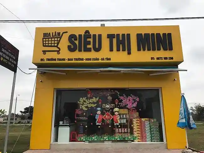 Bảng hiệu siêu thị mini chuyên nghiệp
