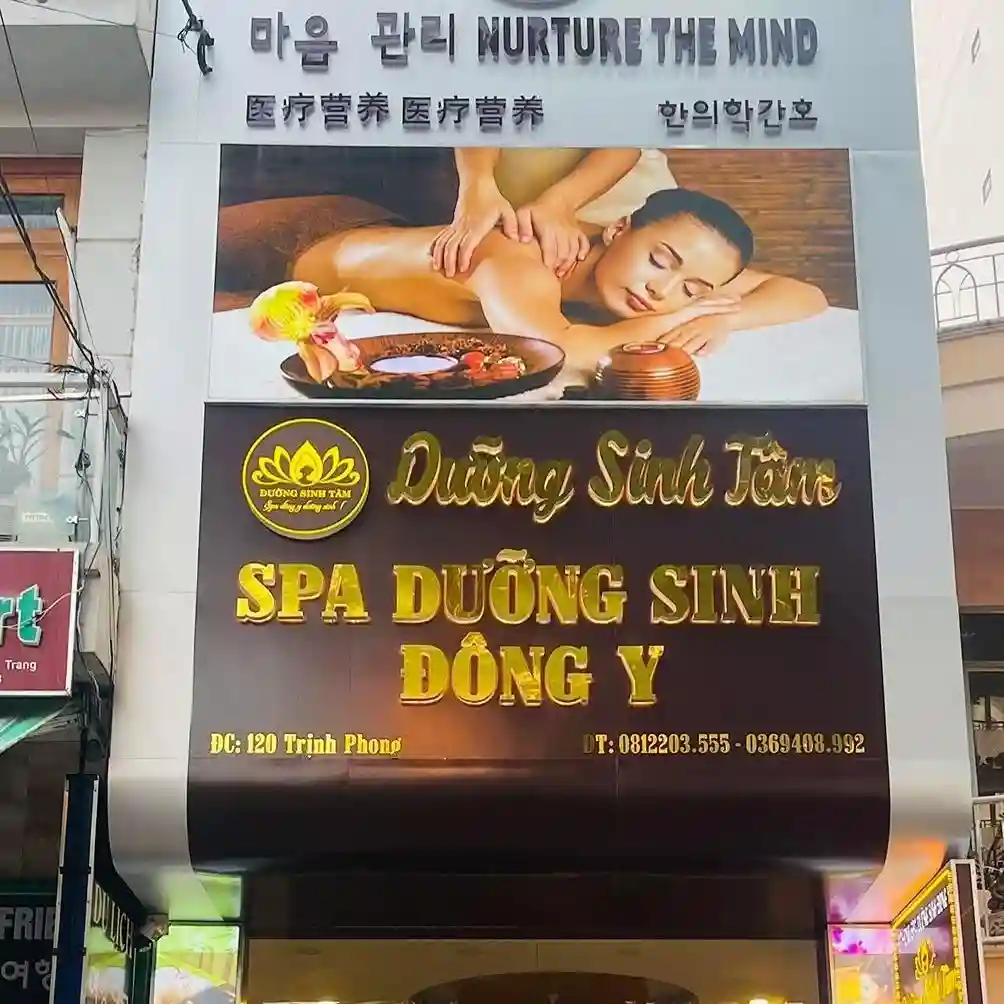 Bảng hiệu spa massage sang trọng