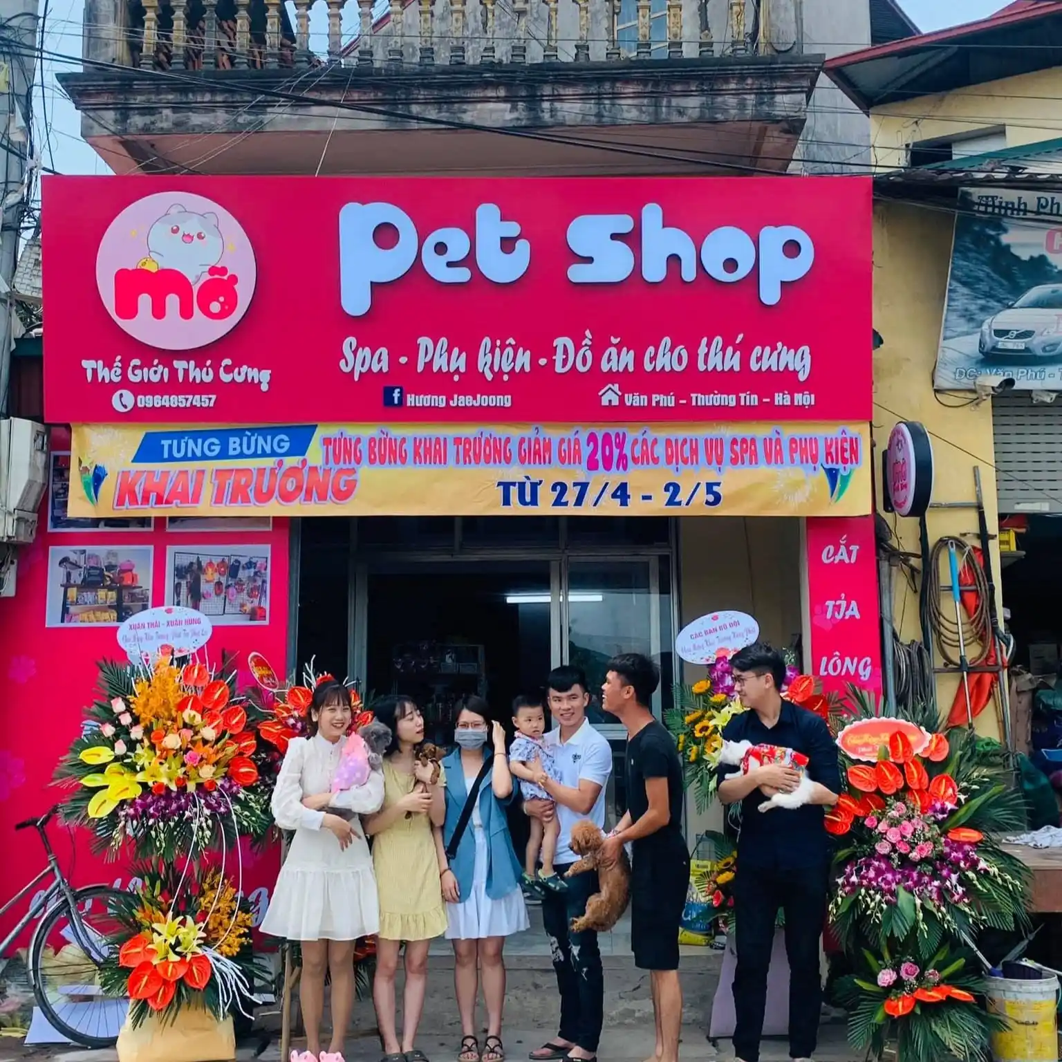 Biển LED pet shop nổi bật với ánh sáng rõ nét"