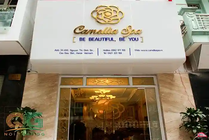Biển quảng cáo spa tại Hà Nội với thiết kế tinh tế