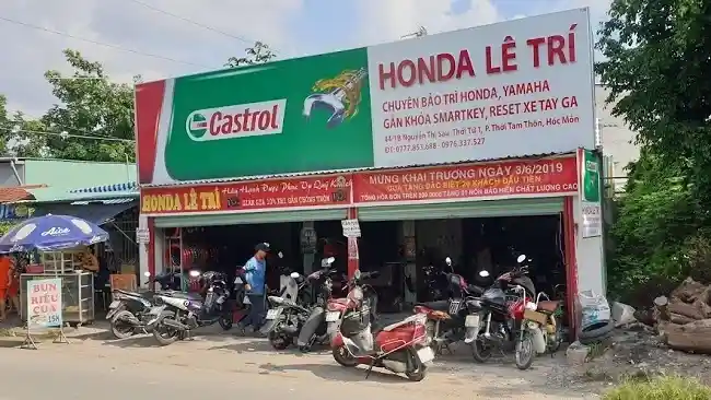 Mẫu thiết kế biển quảng cáo sửa xe máy sáng tạo và bắt mắt
