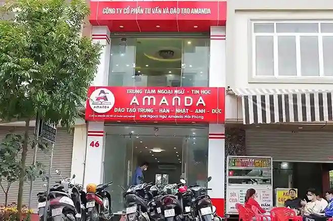 Biển alu chữ nổi trung tâm ngoại ngữ cao cấp