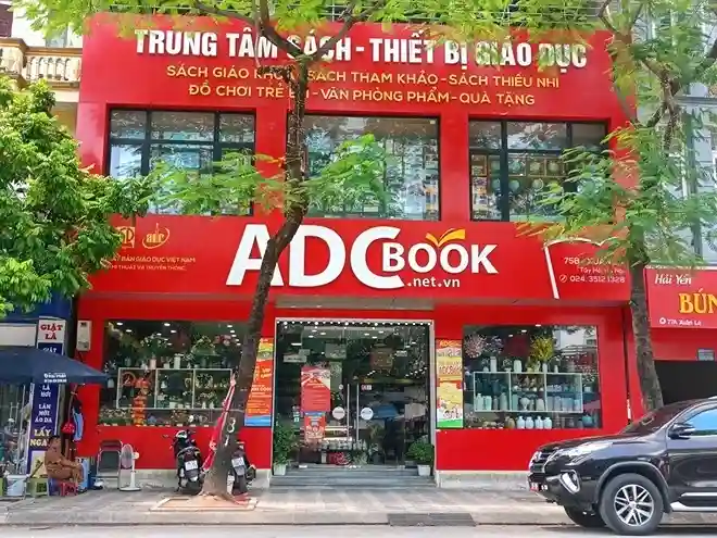 Thiết kế biển quảng cáo nhà sách theo nhận diện thương hiệu