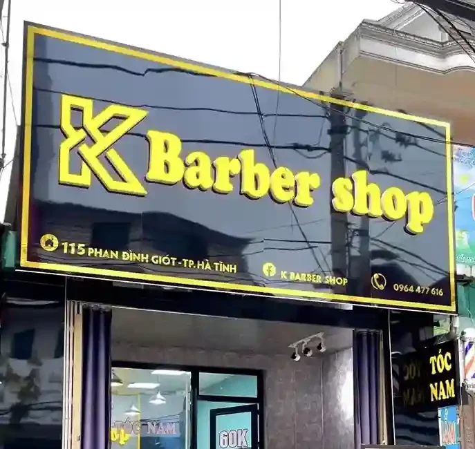 sản xuất biển quảng cáo Barber Shop tại Hà Nội