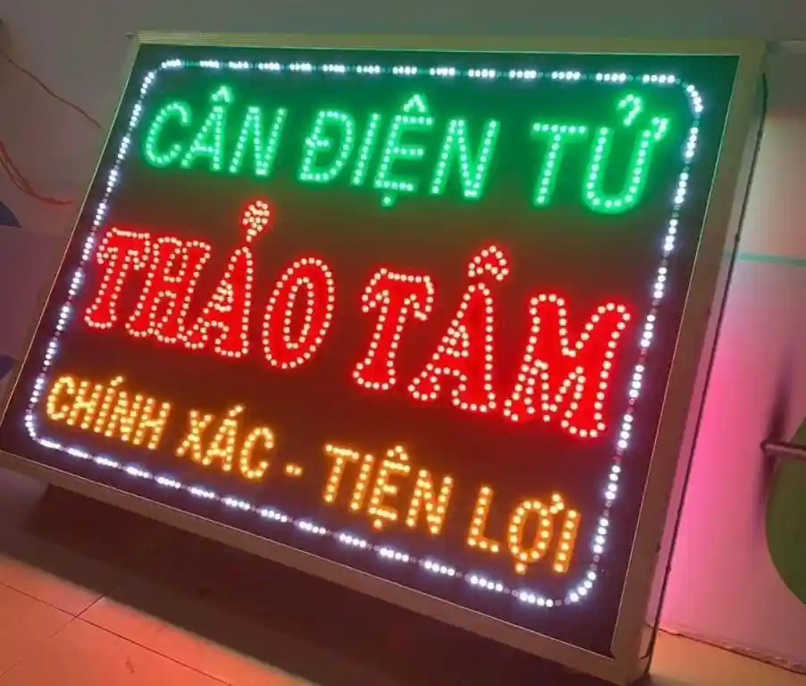 Biển vẫy led ruồi cân điện tử