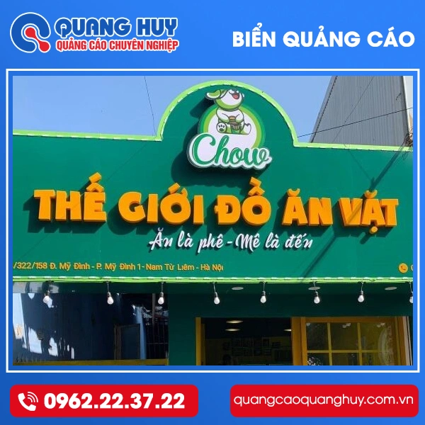 Biển Quảng Cáo Ăn Vặt