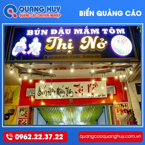 Biển Quảng Cáo Bún Đậu Mắm Tôm