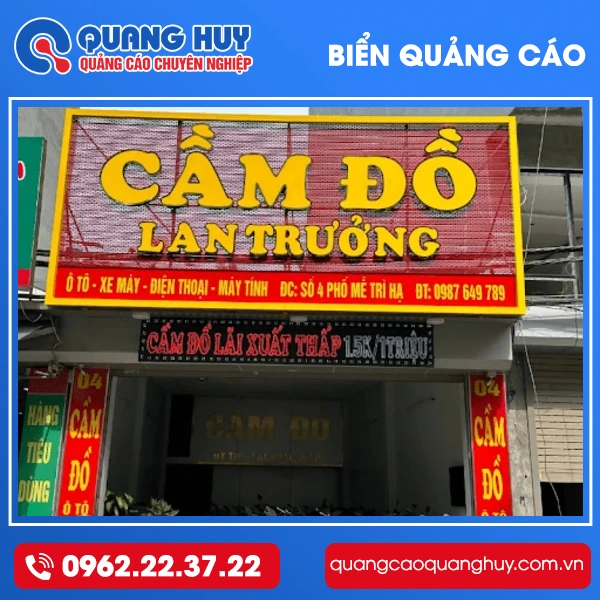 Biển Quảng Cáo Cầm Đồ