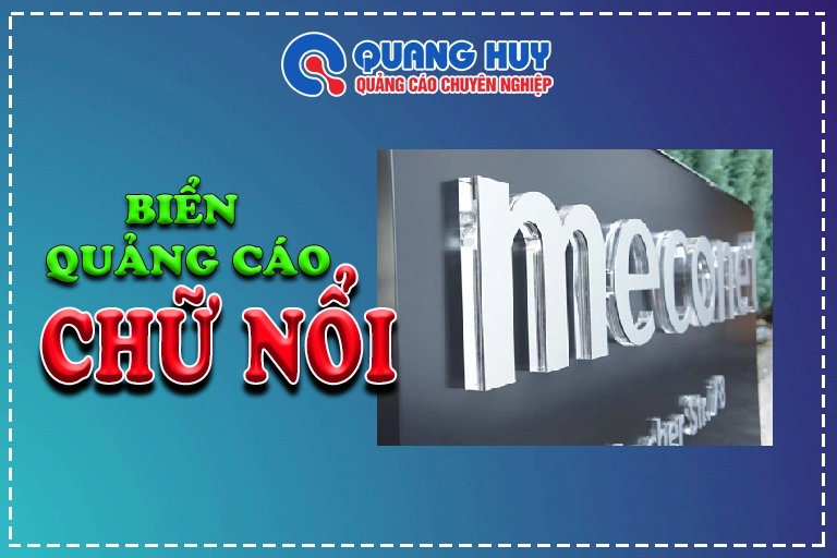 Biển quảng cáo chữ nổi