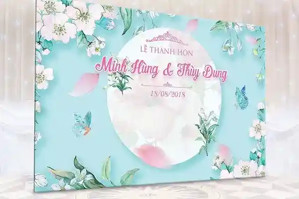 Backdrop đám cưới đẹp
