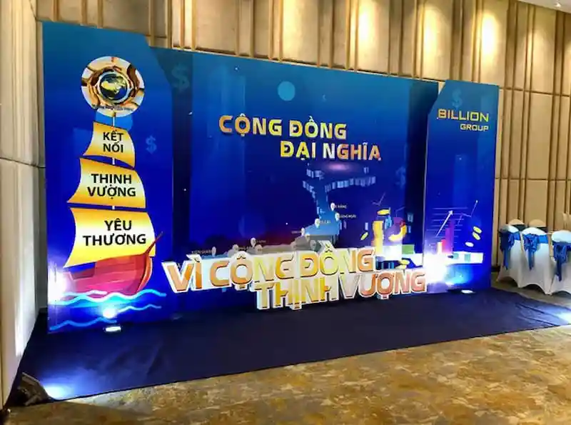 Dịch vụ in backdrop giá rẻ của Quảng cáo Quang Huy