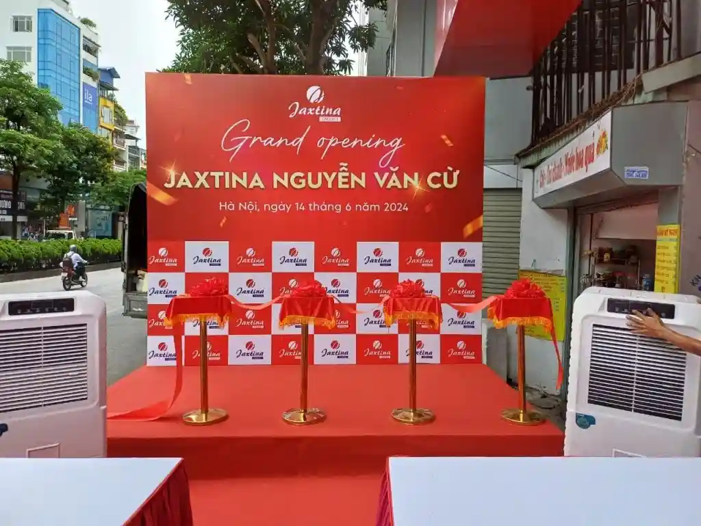 Thi công backdrop khai trương tại Hà Nội