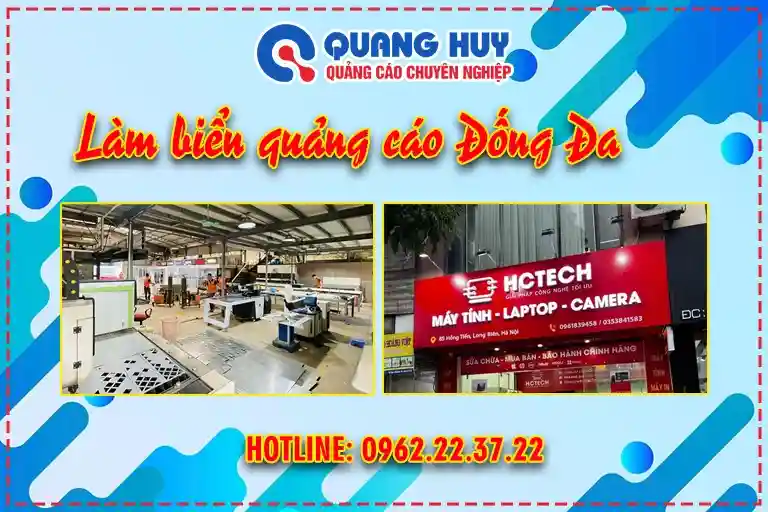 Dịch vụ làm biển quảng cáo tại Đống Đa uy tín giá rẻ