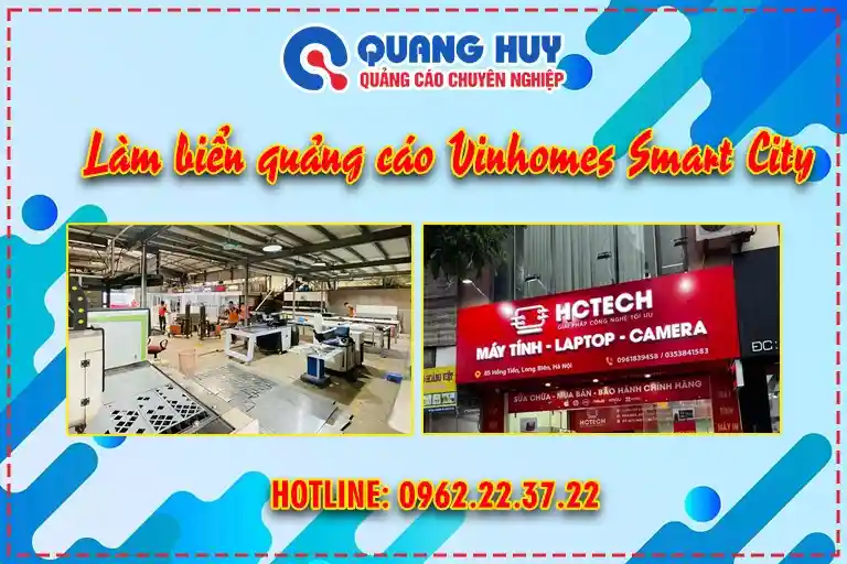 Làm biển quảng cáo tại Vinhomes smart city