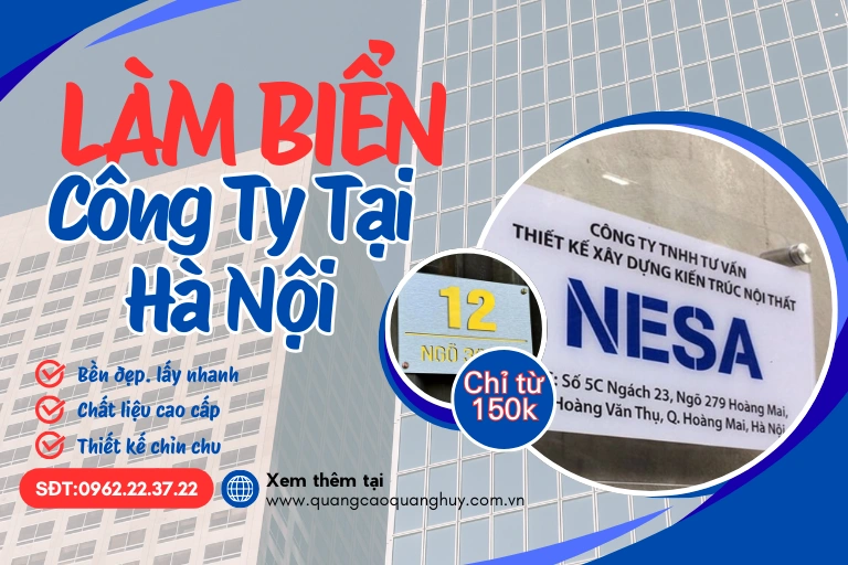 Làm biển công ty tại Hà Nội
