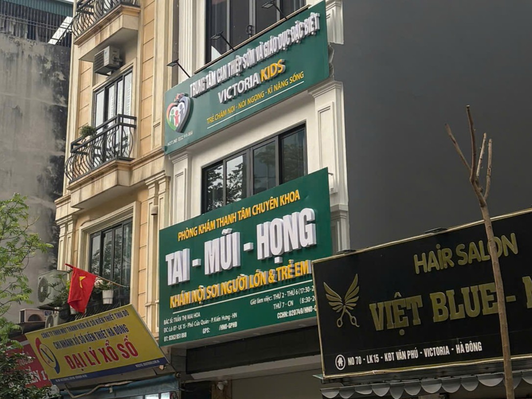 Thi công biển phòng khám Tai Mũi Họng tại Hà Đông